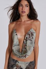 Asteria Backless Top in Grey - Image 3