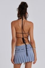 Sienna Knitted Studded Tie Mini Dress - Image 7