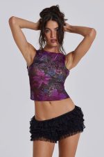 Hera Backless Diamante Top - Image 5