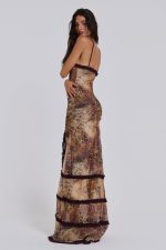 Fatale Maxi Dress in Sunrose - Image 3