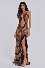 Fatale Maxi Dress in Sunrose - Image 5