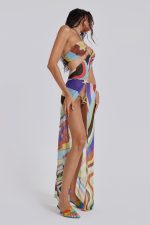 Oliana Draped Maxi Dress - Image 6