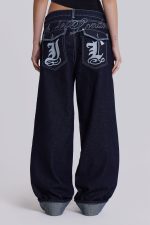 Sonic Embroidered Baggy Jeans - Image 5
