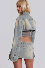 Denim Assassin Ultra Cropped Jacket - Image 5