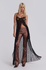 Astoria Bralette Lace Top in Leopard - Image 4