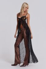 Astoria Bralette Lace Top in Leopard - Image 3