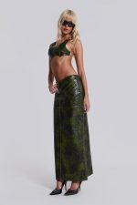 Venom Faux Leather Bralette Top - Image 7