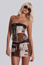Daytona Vegan Leather Corset Top - Image 9