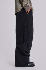 Black Parachute Cargo Pants - Image 4