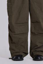 Khaki Parachute Cargo Pants - Image 5