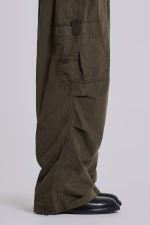 Khaki Parachute Cargo Pants - Image 6
