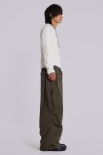 Khaki Parachute Cargo Pants - Image 7