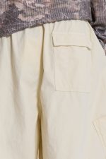 Ecru Parachute Cargo Pants - Image 5