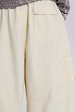 Ecru Parachute Cargo Pants - Image 6