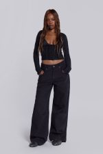 Solid Black Colossus Jeans - Image 6