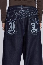 Sonic Embroidered Baggy Jeans - Image 3