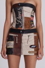 Daytona Vegan Leather Corset Top - Image 8