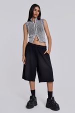 Washed Black Monster Jogger Shorts - Image 3