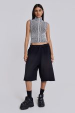 Washed Black Monster Jogger Shorts - Image 5