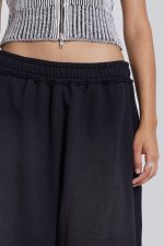 Washed Black Monster Jogger Shorts - Image 7