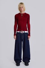 Indigo Low Rise Colossus Baggy Jeans - Image 11