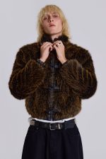 Brown Mendoza Faux Fur Jacket - Image 13