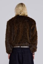 Brown Mendoza Faux Fur Jacket - Image 12