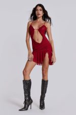 Scarlett Red Mini Fatale Dress - Image 4