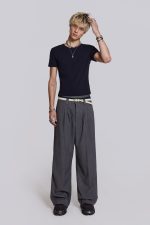Goliath Light Grey Pinstripe Suit Pants - Image 2