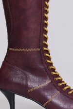 Burgundy Brooke Boxing Boot - Image 5
