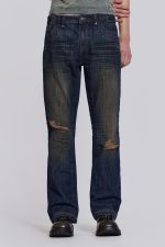 Embroidered Bass Flared Jeans - Image 2