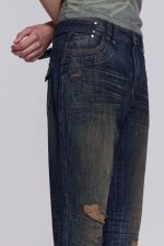 Embroidered Bass Flared Jeans - Image 7