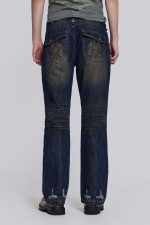 Embroidered Bass Flared Jeans - Image 5