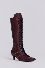 Burgundy Brooke Boxing Boot - Image 3