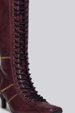 Burgundy Brooke Boxing Boot - Image 6