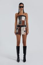 Daytona Vegan Leather Corset Top - Image 6