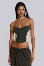 Akio Knitted Corset Top - Image 5