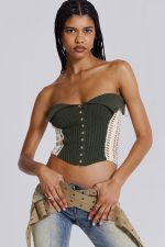 Akio Knitted Corset Top - Image 3