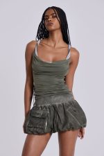 Ozu Cargo Puffball Mini Skirt - Image 9