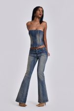 Elia Denim Corset Top - Image 8