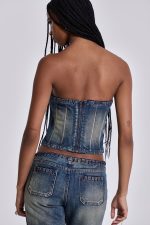Elia Denim Corset Top - Image 3