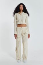 Santal Linen Cargo Trousers - Image 6