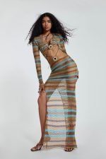 Allure Stripe Knitted Maxi Dress - Image 6