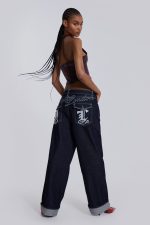 Sonic Embroidered Baggy Jeans - Image 9