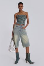 Light Wash Jumbo Jorts - Image 6