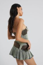 Chelsea Denim Kilt Mini Dress - Image 7