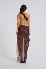 Athena One Shoulder Draped Maxi Dress - Image 2