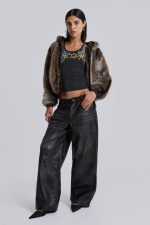 Ash Faux Leather Colossus Trousers - Image 6