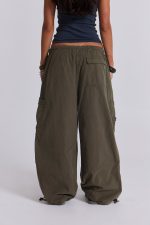 Khaki Parachute Cargo Pants - Image 6