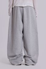 Grey Marl Baggy Monster Joggers - Image 4